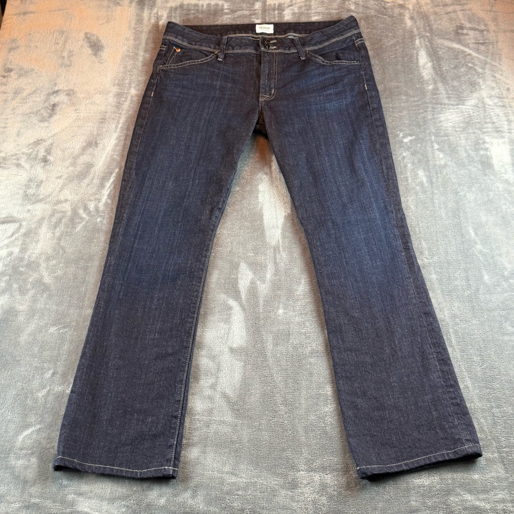 Hudson Women's Jeans Beth Midrise Baby Boot Color Jets‎ Size 32 Back Flaps